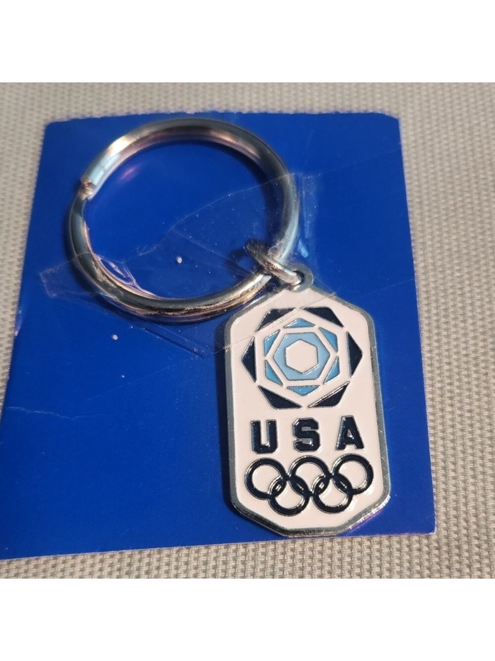 USA Olympic Key Ring Keychain Olympic Games Metal Aminco